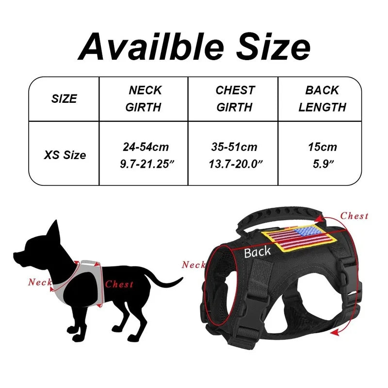 Military Hunting Shooting Tactical Vest Pet Harness
