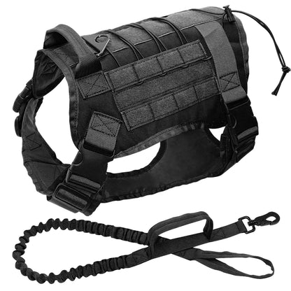 Military Tactical Nylon Bungee Leash Harness