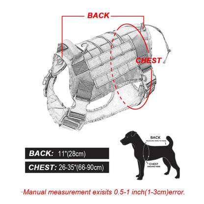 Military Tactical Nylon Bungee Leash Harness