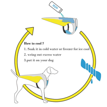 Dog Cooling Vest Harness Reflective Quick Release